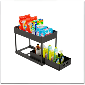 Under Sliding Cabinet Basket Organizer, Storage