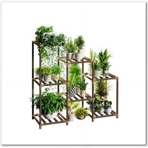 Tiered Plant Shelf For Multiple Plants