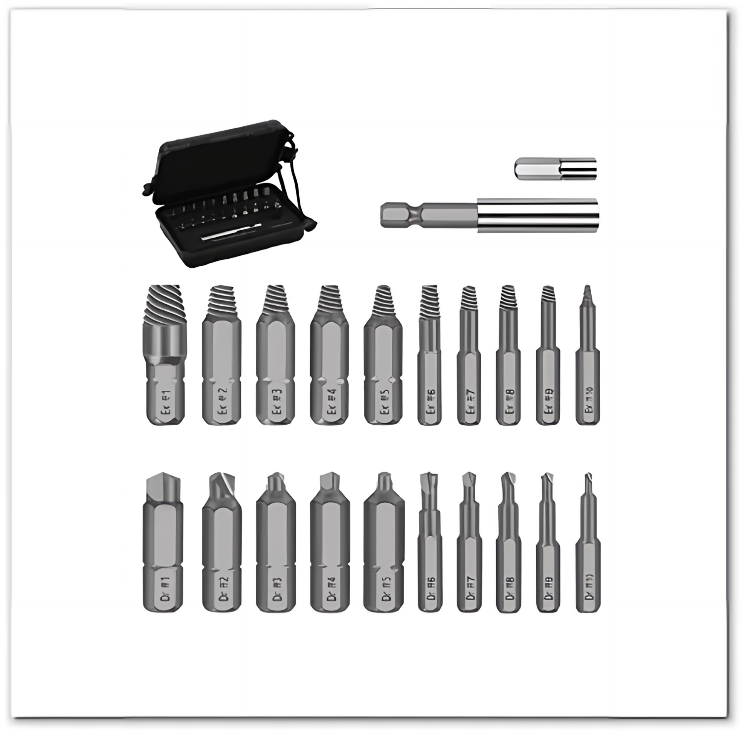 Damaged Screw Extractor Set, 22 PCS Stripped Kit