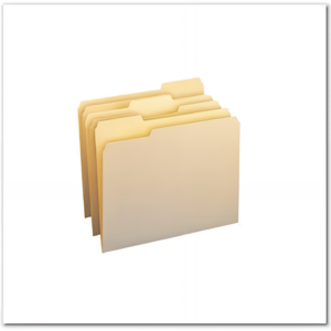 1/3-Cut Tab, Assorted Positions File Folders