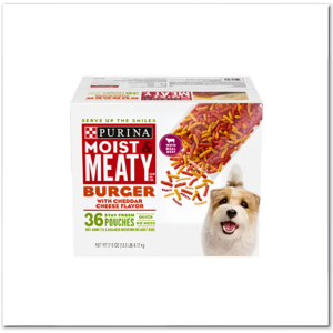 Meaty Dry Dog Food, Burger With Cheddar Cheese