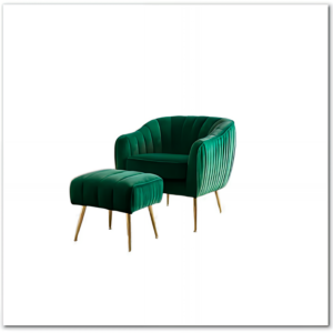 Velvet Accent Chair Modern Tufted Barrel