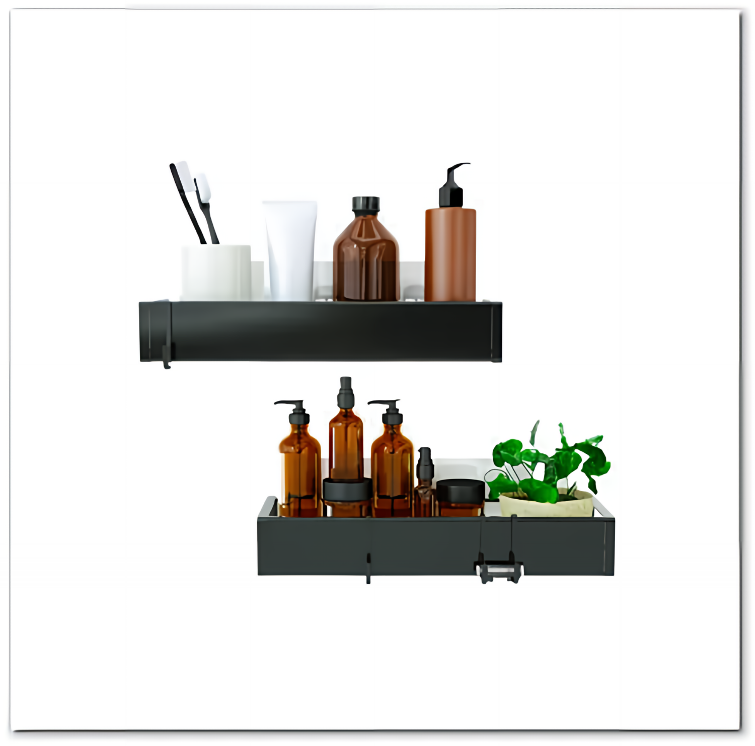 Wall Mounted Stainless Steel Shower Basket Shelf