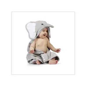 Bearington Baby Lil’ Spout Elephant Hooded Bath Towel
