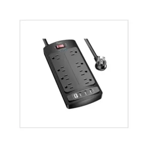 Surge Protector Power Strip – Nuetsa Flat Plug Extension Cord